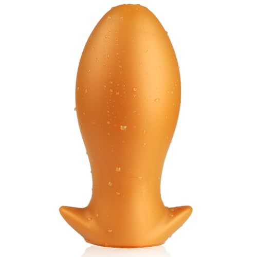Roluck Analdilos Hommes Poupée Sexuelle Real pour Hommes Super Soft Anal Plug, Liquid Silicone Butt Plug, Super Soft Egg Shaped Anal Dildo pour Dilatateur Anus, Masseur de prostate (XXXL)