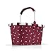 reisenthel carrybag Bavaria ruby – Stabiler Einkaufskorb mit viel Stauraum und praktischer Innentasche – Elegantes und wasserabweisendes Design