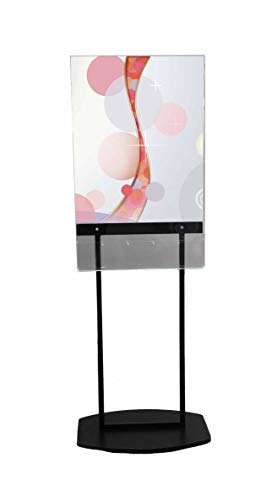 FixtureDisplays® Acrylic Clear Poster Metal Floor Stand 22X28