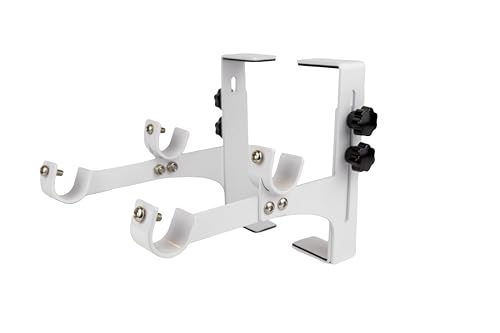 GOALACE Lot de 2 Supports pour Tringle à Rideaux et Voilage sans perçage - Adapté à des coffres de volet Roulant d'une Hauteur Entre 17 et 23cm - Installation Facile