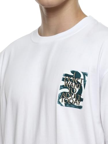 Image of hummel Steeze Men's Oversize Fit, Drop Shoulder Crew Neck Graphic Print Casual T-Shirt