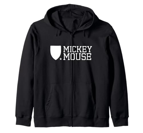Mickey Mouse University Zip Hoodie : sweat décontracté idéal pour vos week-ends et sorties ciné