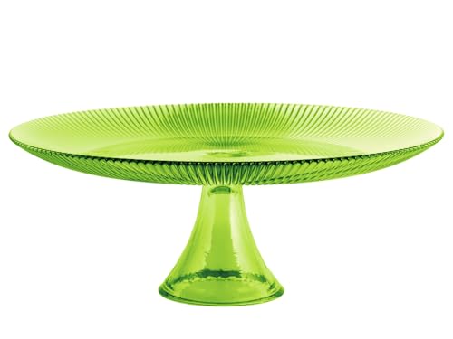 H&H Alzata Groove in Ceramica Assortita – Diametro 28 cm x Altezza 10 cm – Alzata Elegante per Dolci, Frutta o Aperitivi – Design Moderno e Raffinato