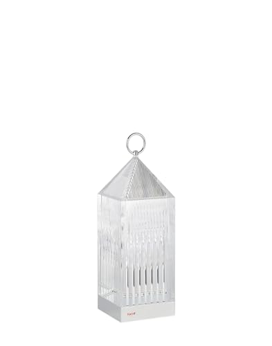 Kartell Lantern, Lampe de Table, Cristal, avec Variateur de Lumière