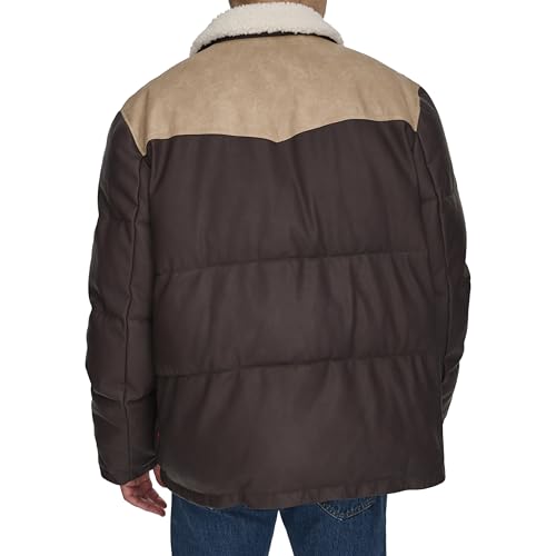 Levi's Men's Out West Mixed Media Puffer Jacket4