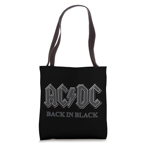 AC/DC Back in Black Logo Tote Bag