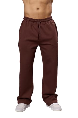 Image of FUAARK Mens Eclipse Straight Tracks Oversized Cotton Gym & Streetwear Pants
