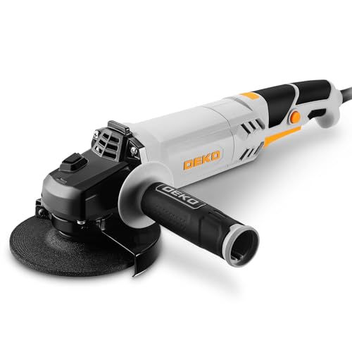Smerigliatrice Angolare: DEKOPRO 125 mm 900W smerigliatrice angolare elettrica con cavo, moletta elettrica Velocità 12.000 RPM, per lucidatura e smerigliatura, manico lungo