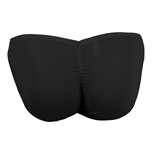 Men's Sexy Bulge Bikini Contoured Pouch Briefs Elastic Silky Ruched Back Underwear Swimwear3