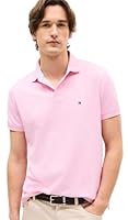 Tommy Hilfiger Men's Regular Fit Tommy Polo, Classic Pink, Medium