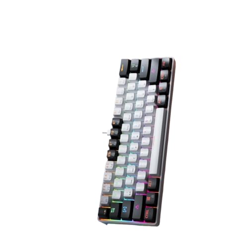 �L�[�{�[�h�ԃX�C�b�` RGB �o�b�N���C�g�t���z�b�g�X���b�v�\ 61 �L�[�L�����O���\�� USB MUCAI MK61 �R���s���[�^�ƌ݊���(MK61-WH)