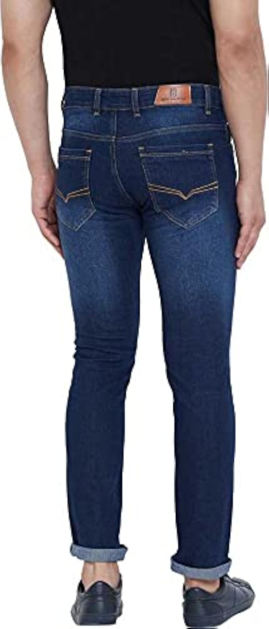 Pack of 2 Regular Fit Stretchable Denim Jeans for Men, Green & Dark