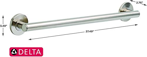 Delta Faucet 41824-Ss Contemporary Wall Mounted 24" Decorative Bath Safety Grab Bar In Brilliance Stainless Steel #TOP4