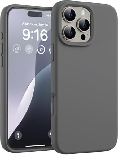 DIZORO Compatible for iPhone 16 Pro Case 6.3, Slim Liquid Silicone 3 Layers Full Covered Soft Gel Rubber Phone Case Protective Cover 6.3 Inch (Dark Grey) (B0DGD92941) Amazon Price History, Amazon Price Tracker