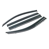ZSGHJA Posteriore Deflector De Aire Deflector De Ventana Lateral Negro para Toyota para Highlander U40 2008 2009 2010 2011 2012 2013 Acrílico Sol Lluvia Guardias Tiempo Escudo