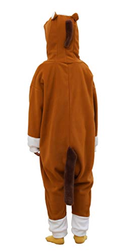 Flora Huxley Kids Animal Onesie Cosplay Helloween Costume (Brown Horse, 6 Years) #TOP3