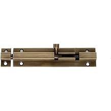 Door Bolt 4 Inch Antique Pure Copper Bolts Barrel Slide Lock with Screws for Bathroom Toilet Gate and Shed Doors,Bronze Color