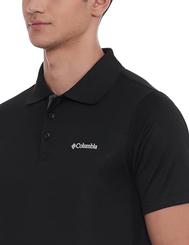 Image of Columbia Men Omni-Shade Utilizer Polo Tshirt for Hiking | Trekking | Camping | Safari | Travel | Lifestyle | Sun Protection