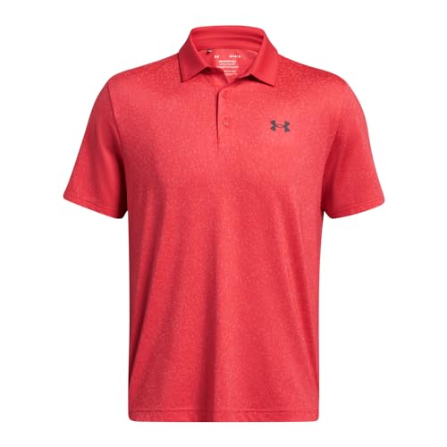Polo de golf homme Under Armour Playoff 3.0 Coral Jacquard haut de gamme