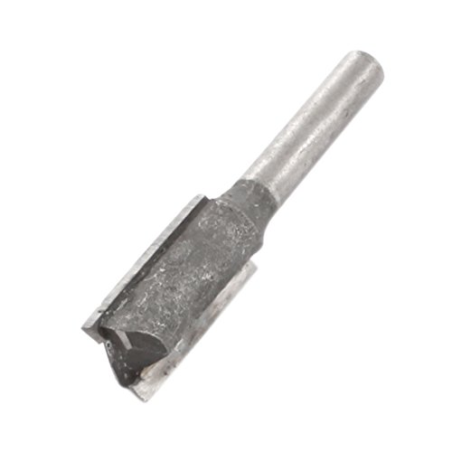 Aexit Straight drill hole Special tool Double Edged Flush Trim Router Bit Tool 1/4