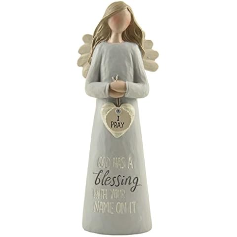 Blossom Bucket Angel Figurine God Has A Blessing With Your Name Guardian Angel Sentimental Gift 11722 Cover