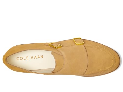 Cole Haan Women's Grand City Platform Monk Strap, Biscuit Suede/Ivory, 8.5-B US by Cole Haan - Used condition - Image 3