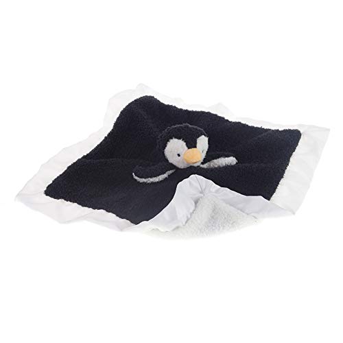 Apricot Lamb Stuffed Animals Soft Security Blanket Black Penguin Infant Nursery Character Blanket Luxury Snuggler Plush(Black Penguin, 14 Inches) #TOP3