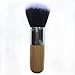 RN BEAUTY 2 Pieces Makeup Brushes Blush Brush Foundation Brush With Bamboo Handle Contour Bronzer Face Blender Brush for Liquid Cream Powder Mineral Buffing Blending Kabuki Brush (Flat & Round Top)
