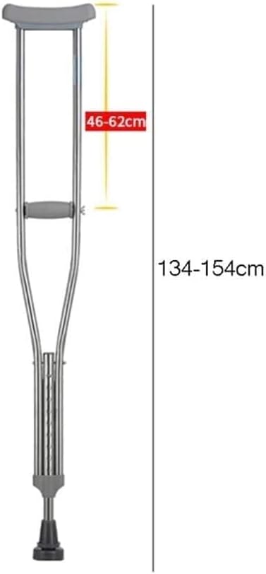 Crutches for Adults Underarm Underarm Crutches for Adjustable Underarm Anti- Skid Cane Stainless Steel Turn Telescopic Walking Stick Disabled Elderly Crutches for Adults and Teenager Great for Travel