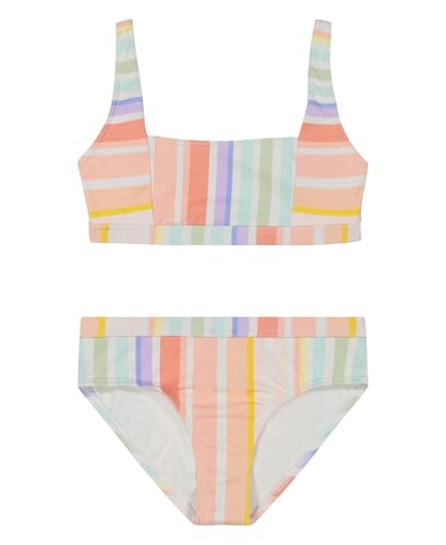 Image of Billabong Girls' Two-piece Bikini Swimsuit Set, UPF 50+ Sun Protection, Quick-Dry Bathing Suit