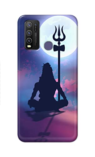 Image of Printed Hard Back Cover Case for Vivo Y50 Back Cover (Lord Shiva) -1302