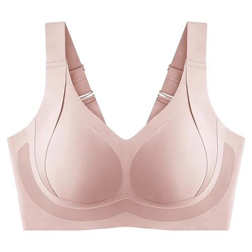 Generisch Sujetador para mujer sin aros, sujetador deportivo push up, cómodo, sin costuras, talla grande, color sólido, sujetador mimimizador elegante, clásico, bralette tops, sexy, antiagging