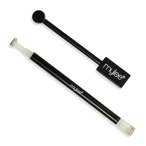 Mylee Magnet Duo for Cat Eye Gel Nail Polish 2 pcs Magnetic Stick DIY Nail Art Manicure Tool for 3D Halo Cat Eye Effect LED UV Polish Magnet Pen