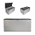 Suncast 160-Gal. Waterproof Resin Extra-Large Outdoor Patio Deck Box with Pad-Lockable Lid, Modern Reeded Outdoor Patio Bench/Storage Box for Cushions, Garden Tools, and More, Iron Ore/French Gray