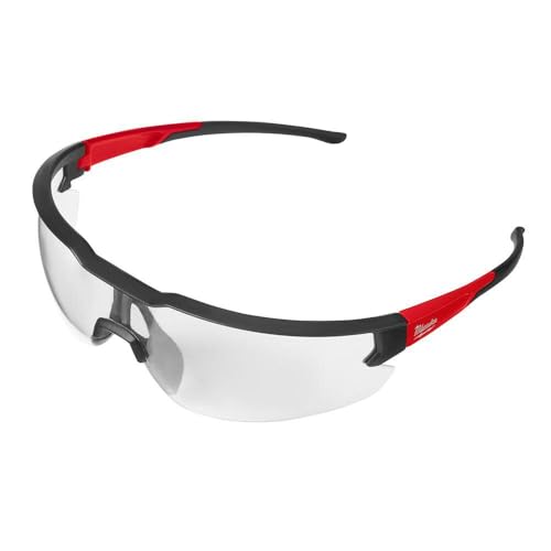 Milwaukee Anti-Scratch Safety Glasses Clear Lens Black/Red Frame - Case of: 1; by Milwaukee - Image 2