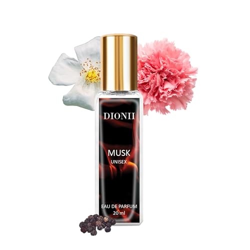 Image of Dionii MUSK Unisex Eau De Parfum Perfume | Long Lasting Musk Fragrance With Carnation & Pepper, 20 ML
