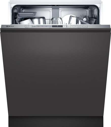 Neff S153HAX02G N30 Fully Integrated Dishwasher, 13 place settings, HomeConnect, InfoLight, Extra Dry, Flex 1 Basket, Stainless Steel