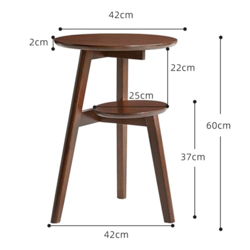 Petite table d'appoint compacte en chêne massif LAJUU - 3