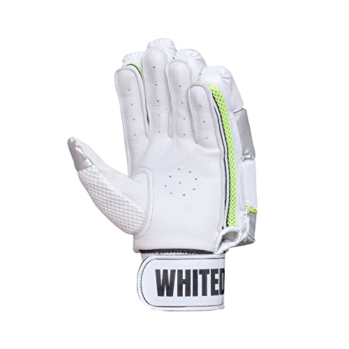 Image of Whitedot Spade New Cricket Batting Gloves||Suitable for Youth|Medium Left Hand||White