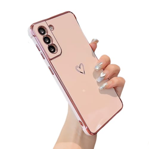 Coque Samsung S21 Plus cœurs rose | Le style tendance pour votre quotidien et sorties