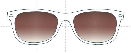 Replacement Sunglass Lenses Compatible for American Optical Original Pilot New 52mm (Non-Polarized SFx Edge Brown Gradient Hardcoat Pair)2