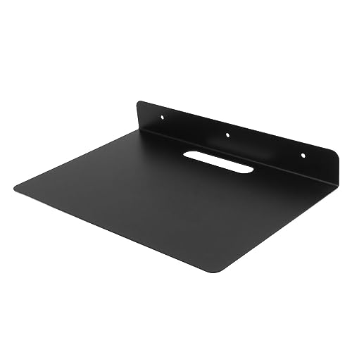 Étagère flottante pour projecteur et décodeur, métal épais noir - 4