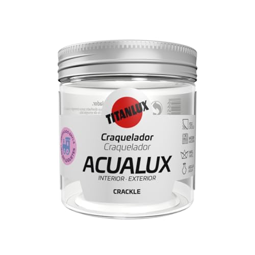 Titanlux Acualux Barniz Craquelador al agua Incoloro 75 ml