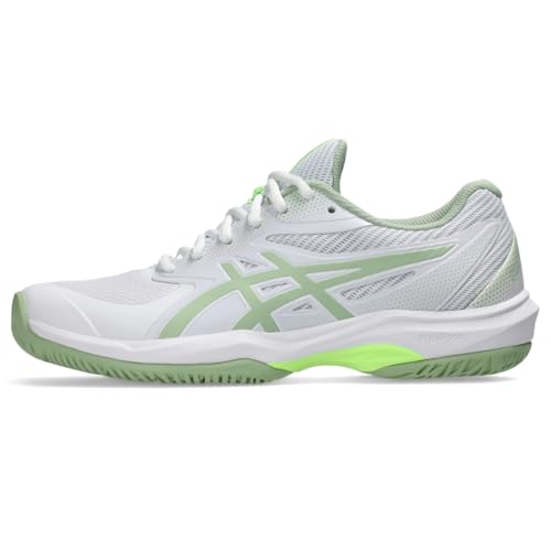 ASICS Women's Game FlyteFoam Pickleball Shoes, 7.5, White/Jade