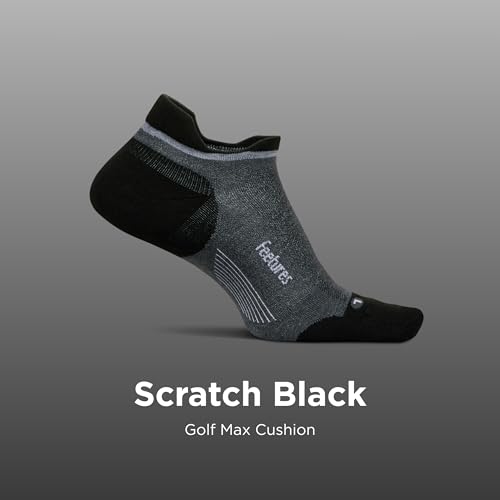 Image of Feetures Elite Golf Max Cushion Tab Ankle Socks - Sport Sock with Targeted Compression