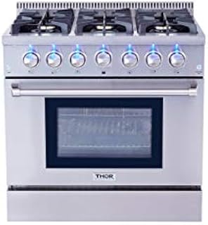 Thor Kitchen HRG3618U 36 in. Freestanding Professional Style Gas Range with 5.2 Cu