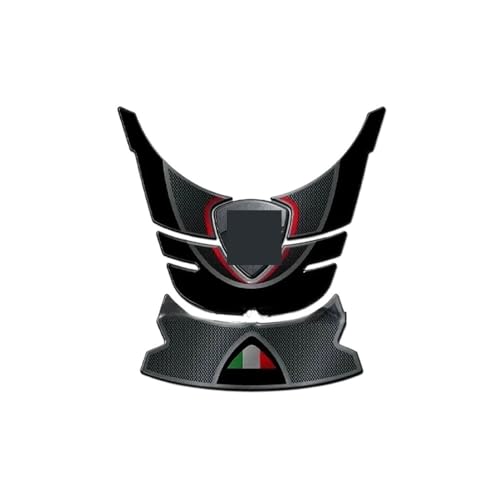 Réservoir moto autocollant pour Multistrada 1260 S 2020 en résine noire