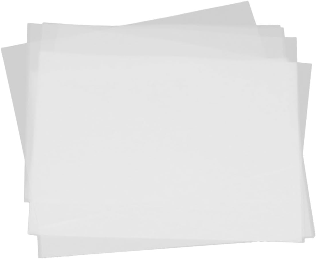 Hohopeti 50pcs Tracing Paper Translucent Parchment Paper for Drawing Calligraphy DIY Engineering