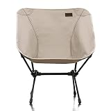 ROTICAMP Comfort Portable Chair Outdoor Camping Chair Compact Backpacking Folding Chairs with Packab