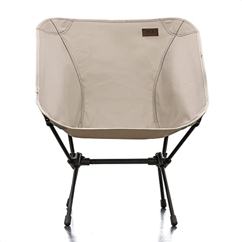 Roticamp Comfort Portable Chair Outdoor Camping Chair Compact Backpacking Folding Chairs With Packable Lightweight Heavy Duty For Hiking, Fishing, Beach, Picnic.(Tan) #TOP2